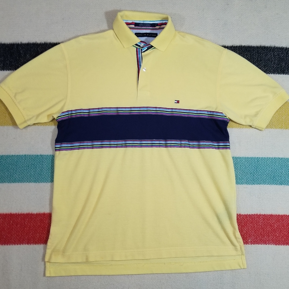 Rare Tommy Hilfiger Colorful Polo Shirt